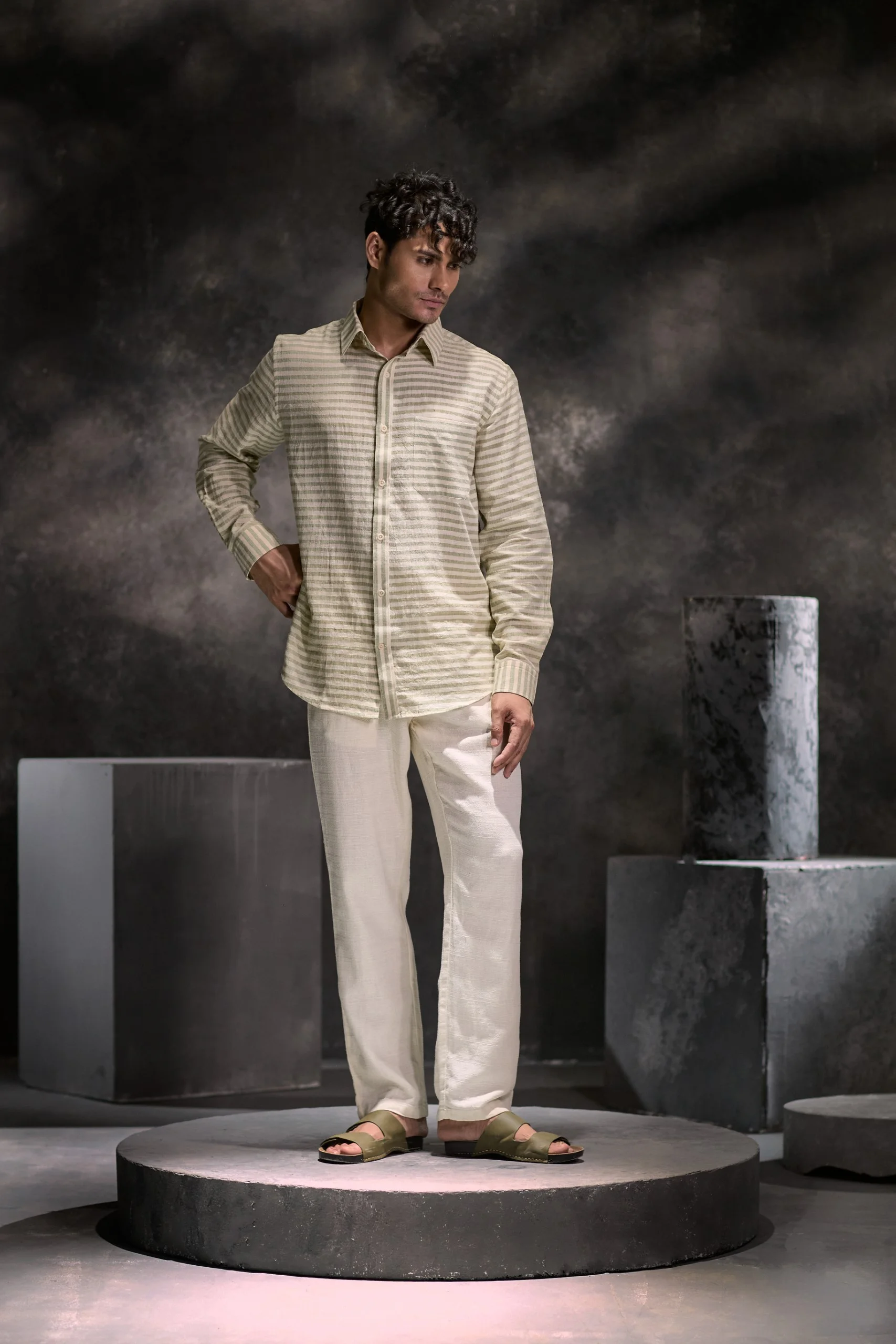 FERN HANDWOVEN COTTON SHIRT - Image 3
