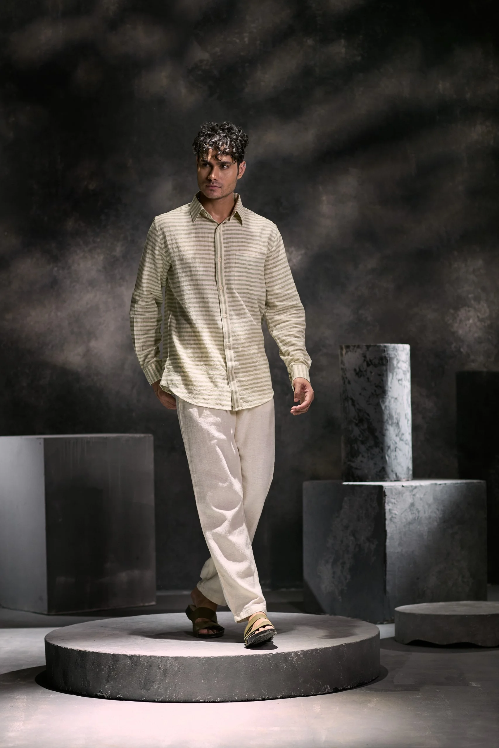 FERN HANDWOVEN COTTON SHIRT - Image 4